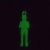 12-Pack Glow in The Dark Mini Military Parachute Army Men Toy Set, for Kids, 4 Inches Tall Perspective: right