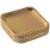 48 Pcs Gold Paper Plates, Disposable 9  Square Plates for Cake, Party Supplies Perspective: right