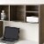 The Cube - Dorm Desk Bookshelf - Rustic Perspective: right