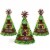 Big Dot of Happiness Tiki Luau - Cone Tropical Hawaiian Summer Happy Birthday Party Hats 8 Ct Perspective: right