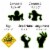 Big Dot of Happiness Zombie Zone - Lawn Decor - Outdoor Halloween Party Yard Decor - 10 Pc Perspective: right
