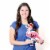 Big Dot of Happiness Hanging Flamingle Bells - Outdoor Christmas Porch Tree Yard Decor 10 Pc Perspective: right