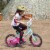 JOYSTAR Paris Kids Bike for Girls Ages 3-5 w/ Training Wheels, 14 , Blue/Fuschia Perspective: right