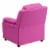 Flash Furniture Deluxe Contemporary Heavily Padded Vinyl Kids Recliner W/Storage Arms Perspective: right