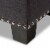 Hannah Storage Bench in Dark Gray Perspective: right