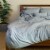 BedVoyage Melange viscose from Bamboo Cotton Duvet Cover, King - Silver Perspective: right