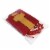 Red Foil Gift bags with Handles, Designer Solid Red Paper Gift Wrap Bags Perspective: right