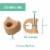 ZenToes Gel Toe Separators - Overlapping Toes, Bunion Corrector and Spacer - 4 Pack (Honey) Perspective: right
