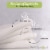 WeeSprout Unisex Organic Towel Cotton Burp Cloths, Ultra-Absorbent Layers, White, Set of 4 Perspective: right