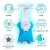 Frozay Dessert Maker 2.8 qt. Color Blue, Vegan Ice Cream & Frozen Yogurt Maker Soft Serve Des Perspective: right