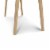Viola 44  Rectangular Italian Carrara White Marble Writing Desk with Oak Legs Perspective: right