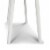 Viola 44  Rectangular Italian Carrara White Marble Writing Desk with White Legs Perspective: right