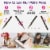 Pintar Glitter Paint Pens 14 Pack Acrylic Extra Fine Tip 0.7mm Perspective: right