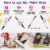 PINTAR Art Supply Professional Outline & Fill Pack - Set of 18 Black/White Paint Markers Perspective: right