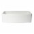 ALFI Brand ABFC3320S-W White  Curved Apron 33  x 20  Single Bowl Fireclay Farm Sink with Grid Perspective: right