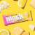 Mosh® Lemon White Chocolate Crunch Brain + Body Fuel Protein Bar Perspective: right