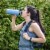 BOZ Stainless Steel Water Bottle XL (1 L / 32oz) Wide Mouth (Light Blue) Perspective: right