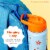BOZ Kids Insulated Water Bottle with Straw Lid, Stainless Steel Double Wall Water Cup-Shark Perspective: right
