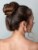 No-Slip Frenchies Brown Velvet Hairpins  - 20 Pins Perspective: right