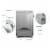 EyeVac PRO Touchless Automatic Stationary Vacuum with Infrared Sensors, Silver Perspective: right
