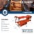 Disc-O-Bed Youth Kid-O-Bunk Benchable Double Cot with Storage Organizers, Red Perspective: right