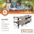 Disc-O-Bed X Large Cam-O-Bunk Benchable Double Cot with Storage Organizers, Tan Perspective: right