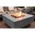 Elementi Manhattan 36 Concrete Outdoor 45,000 BTU Natural Gas Fire Pit Table Perspective: right