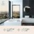 Hamilton Hills 24  Silver Round Mirror | Brushed Metal Framed Classic Design Perspective: right
