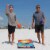 Driveway Games Tailgate Bean Bag Toss Board Cornhole Set w/Carry Bag, Tropical Perspective: right