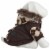 Pet Life Designer Patterned Suede Argyle Sweater Pet Jacket Perspective: right