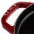 Staub Cast Iron 7-qt Oval Cocotte - Grenadine Perspective: right