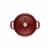 Staub Cast Iron 7-qt Round Cocotte - Grenadine Perspective: right