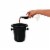 True Fabrications Black Plastic Spittoon  Perspective: right