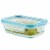 Snapware® Total Solution® Pyrex® Glass Rectangle Container with Lid - Blue / Clear Perspective: right