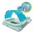 Comfy Floats 13 Ft Misting Platform Inflatable Summertime Float, White/Aqua Perspective: right