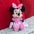Disney Minnie Mouse 11 inch Child Plush Toy Stuffed Character Doll in Pink Dress Perspective: right