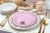 Disney Princess 16-Piece Ceramic Dinnerware Set | Tiana, Rapunzel, Aurora, Mulan Perspective: right