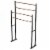 Mind Reader 4-Bar Freestanding Towel Rack - Black Perspective: right