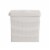 Mind Reader Slim Bathroom Trash Bin with Lid - Ivory Perspective: right
