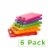 Mind Reader Multi-Pack Plastic Clipboards with Portfolio Storage - Translucent Perspective: right
