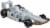Mattel Hot Wheels® Minecraft Skeleton Toy Car Perspective: right