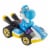 Mattel® Hot Wheels® Mario Kart™ Light-Blue Yoshi Standard Kart Toy Vehicle Perspective: right