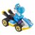 Mattel® Hot Wheels® Mario Kart™ Light-Blue Yoshi Standard Kart Toy Vehicle Perspective: right