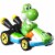Mattel® Hot Wheels® Mario Kart™ Yoshi Standard Kart Toy Vehicle Perspective: right