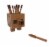 Mattel Minecraft Legends Wood Golem Figure Perspective: right