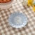 SDS for HD Designs Scalloped Dessert Plate – Hydrangea Perspective: right