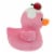 Holiday Home 8 Inch Light Pink Duck Plush Perspective: right