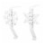 Holiday Home® White Snowflake Stocking Holders Perspective: right