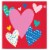Holiday Home Valentine's Spring Floral Cocktail Napkins Perspective: right