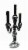 Holiday Home 13.5" LED Candelabra Halloween Decor Perspective: right